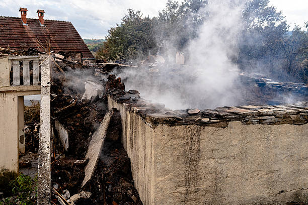 Professional Fire Damage Restoration technician working in Chester Heights, PA